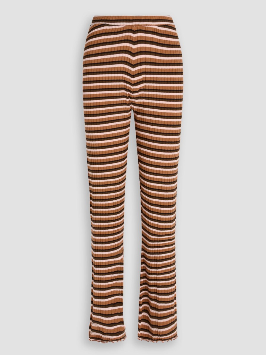 Women Mads Norgaard Pants And Jumpsuits | Lonnie, Ecovero Viscose Mix Trousers Caramel