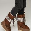 Women Moon Boot Boots | High Padded Nylon Snowboots Brown