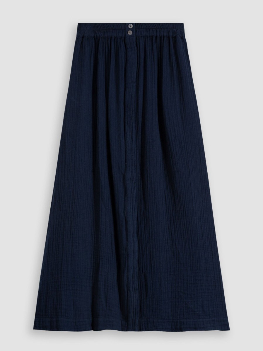 Women Xirena Skirts | Serina, Cotton A-Line Skirt With Structure Dark Blue