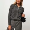 Women Zenggi Sweaters And Cardigans | Alpaca Mix Melange Cardigan Dark Grey