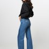 Women Lois Jeans | Palazzo, High Waist Wide Leg Stretch Jeans Blue