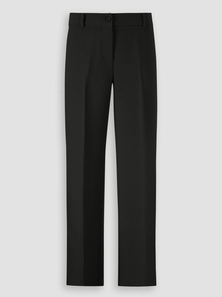 Women Modstrom Pants And Jumpsuits | Gale, Rayon Mix Trousers Black