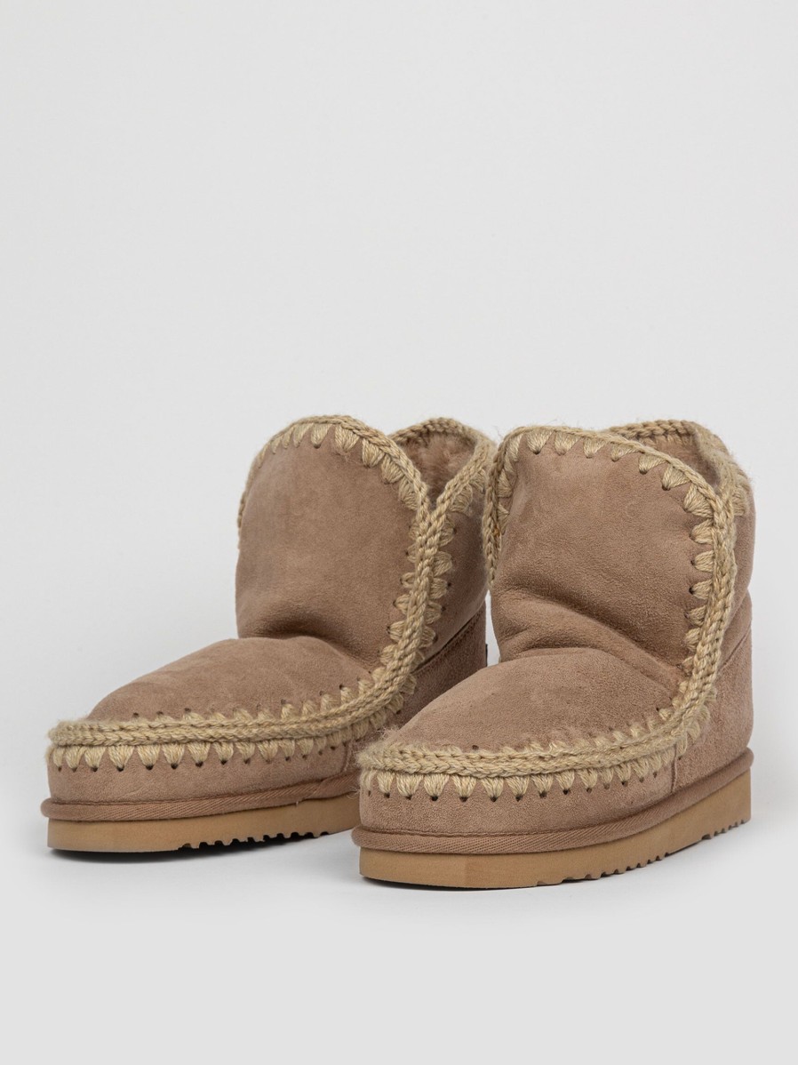 Women Mou Boots | Eskimo, Suede Ankle Boots Camel