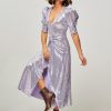 Women Rotate Birger Christensen Dresses And Tunics | Sierina, Woven Dress With Sequins Lavender