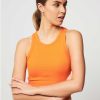 Women Samsoe Samsoe Tops And Blouses | Alexo, Organic Cotton Rib Top Orange