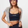 Women Ganni Home And Sportswear | Jersey Logo Sport Bra Dark Blue