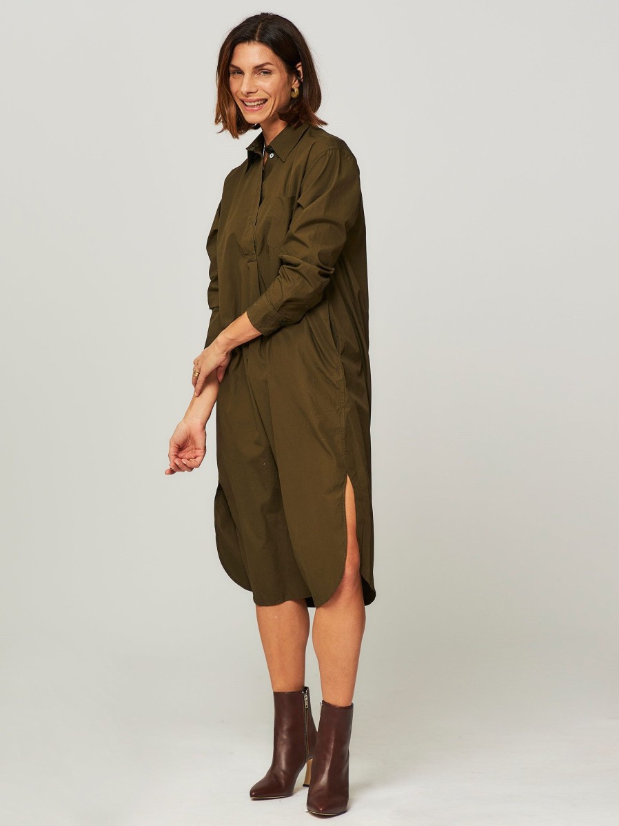 Women Bellerose Dresses And Tunics | Gaby, Cotton Dress Dark Brown