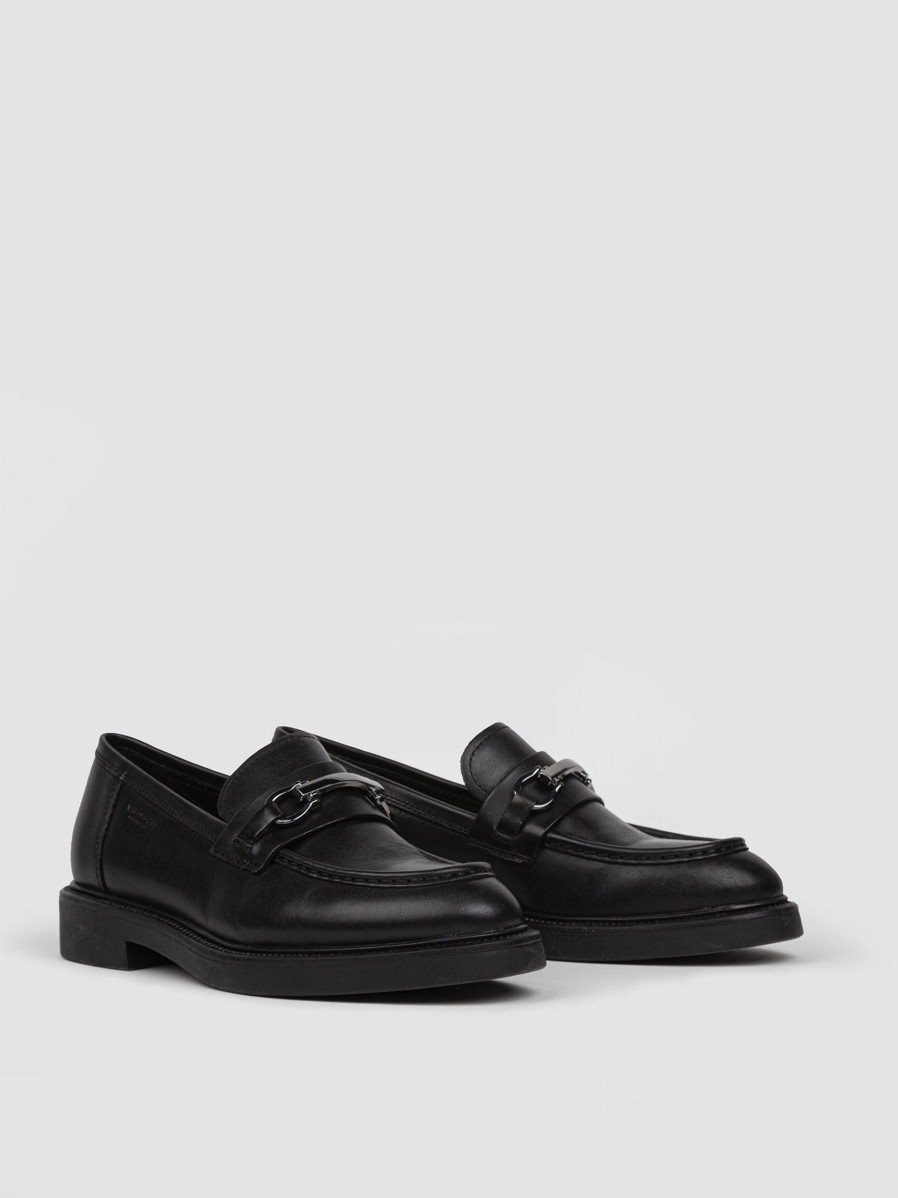 Women Vagabond Shoemakers Ballet Flats And Loafers | Alax, Leather Loafers Black