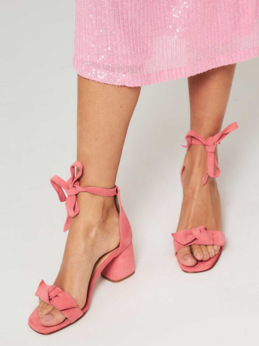 Women Fabienne Chapot Sandals | Bowie, Suede Sandals Dusty Pink