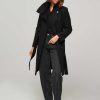 Women Drykorn Outerwear | Lewisham, Virgin Wool Mix Coat Black