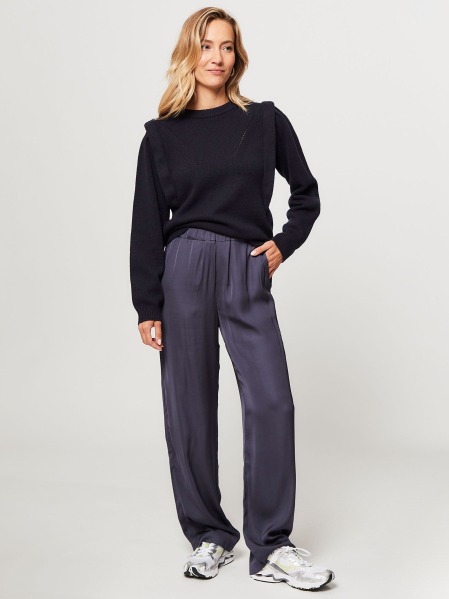 Women Ruby Tuesday Sweaters And Cardigans | Violet, Wool Mix Jumper Dark Blue