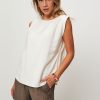 Women Yaya Tops And Blouses | Viscose Mix Top White