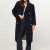 Women Mads Norgaard Outerwear | Milva, Wool Mix Coat Dark Blue