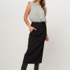 Women Co'Couture Skirts | Vola, Viscose Mix Pencil Skirt Black