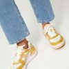 Women Diadora Sneakers | B.560 Used, Leather Sneakers Yellow