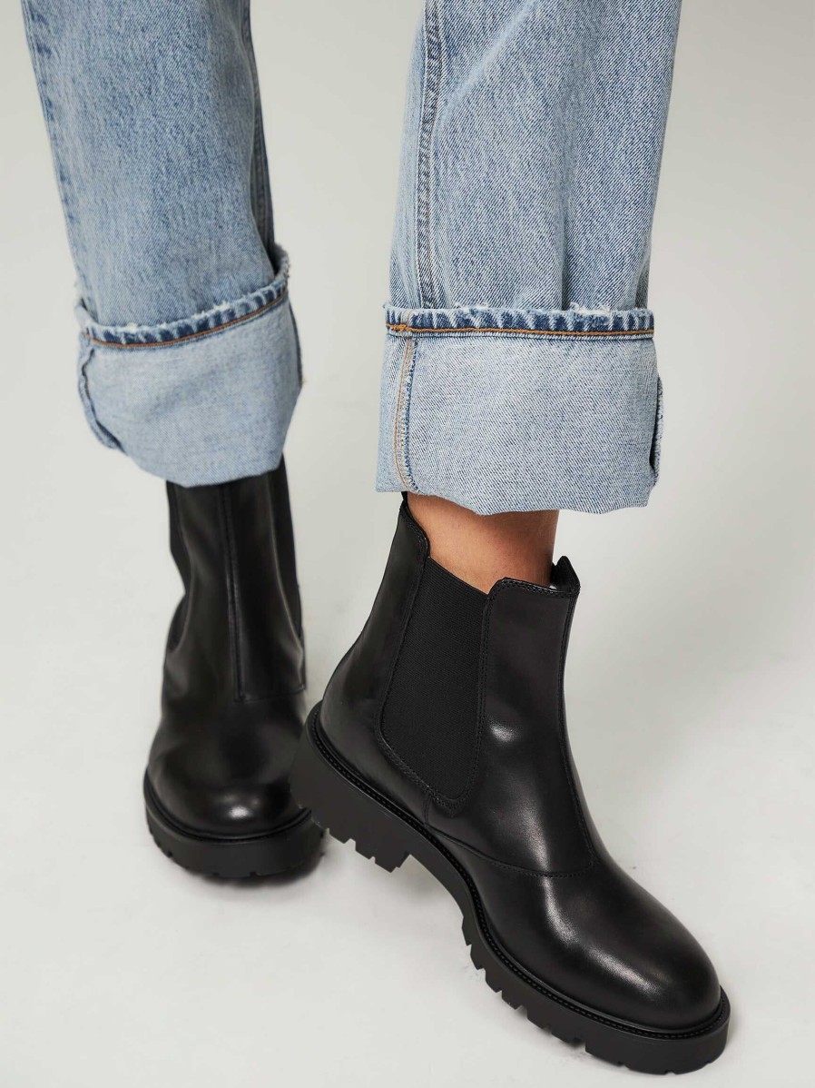 Women Vagabond Shoemakers Boots | Kenova, Leather Chelsea Boots Black