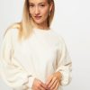 Women American Vintage Sweaters And Cardigans | Bobypark, Cotton Oversized Terry Sweater Ecru