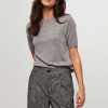 Women Closed Tops And Blouses | Organic Wool Melange Top Grey