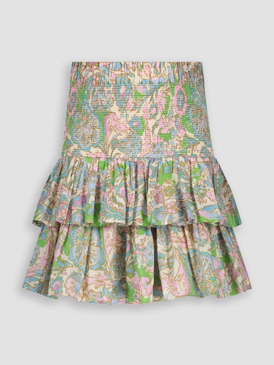 Women Fabienne Chapot Skirts | Mary, Organic Cotton Skirt With Print Pink