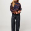 Women Nathalie Vleeschouwer Pants And Jumpsuits | Zoella, Viscose Mix Wide Leg Trousers Dark Blue