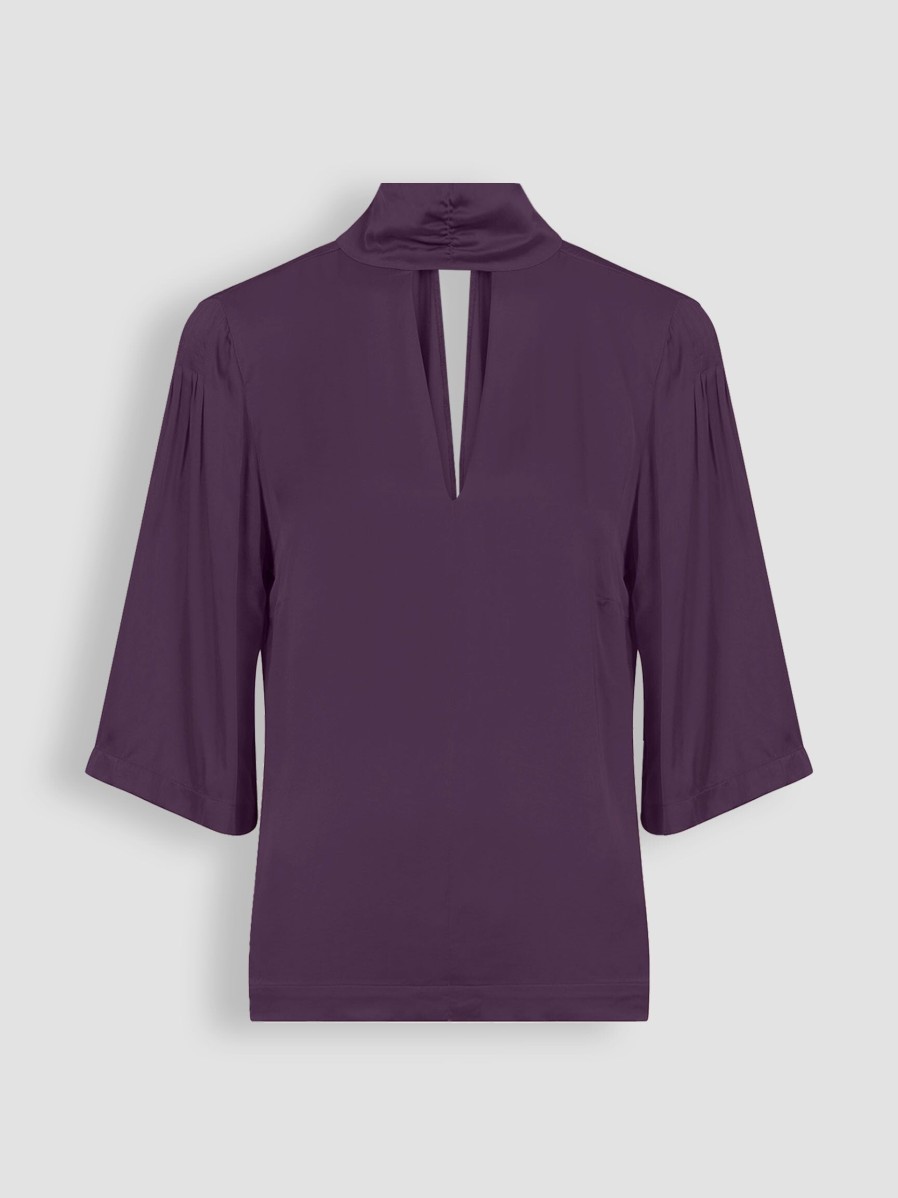 Women Alchemist Tops And Blouses | Thea, Eco Vero Viscose Top Purple