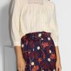 Women Idano Tops And Blouses | Elfie, Viscose Mix Top With Embroidery Ecru