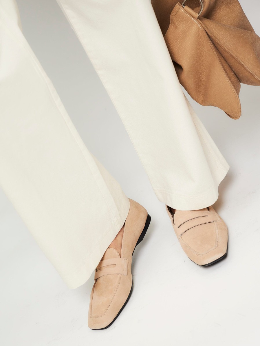 Women Vagabond Shoemakers Ballet Flats And Loafers | Delia, Suede Loafers Sand