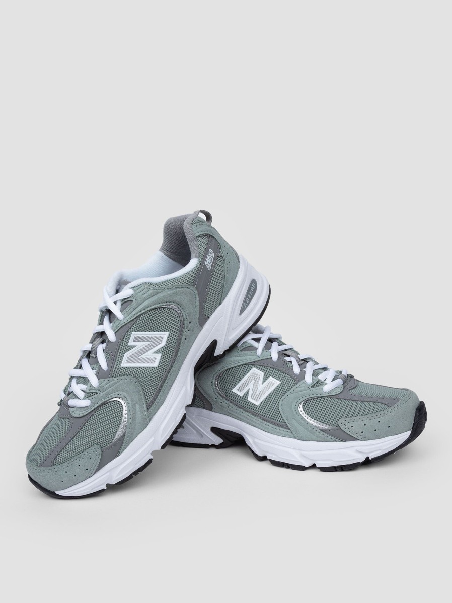 Women New Balance Sneakers | Mr530, Suede Sneakers With Mesh Greygreen