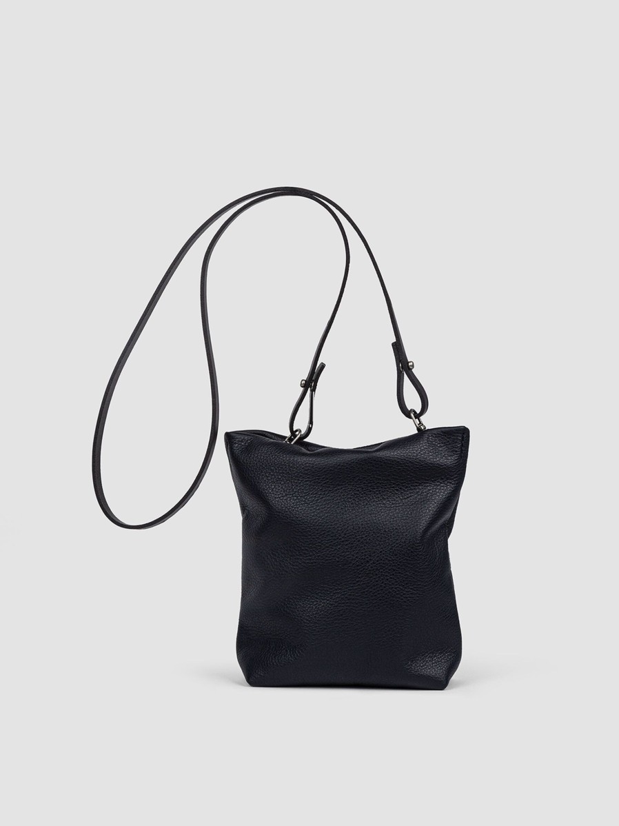 Women Ellen Truijen Bags | All Ways Strapped, Leather Crossbody Bag Dark Blue