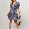 Women Sea New York Dresses And Tunics | Rory, Organic Cotton Dress With Print Blue