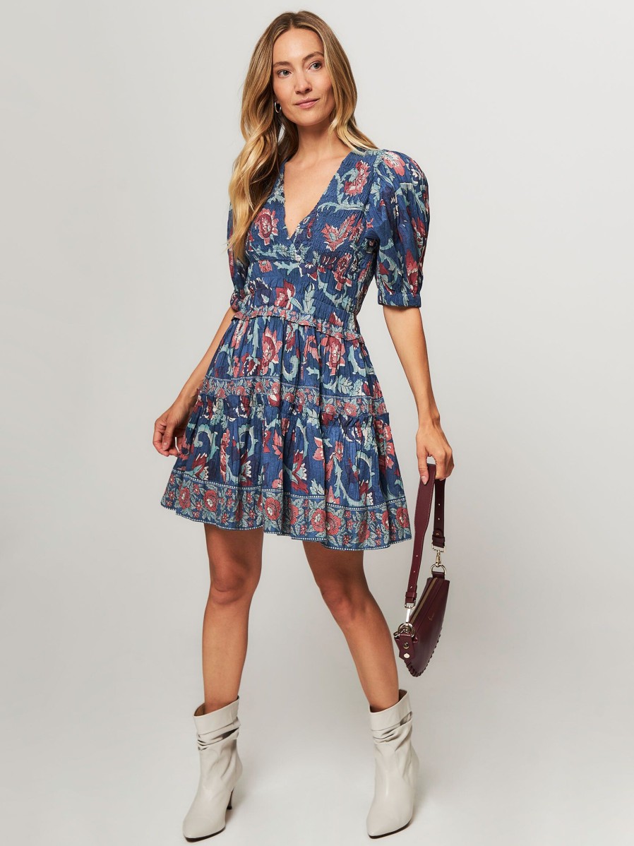 Women Sea New York Dresses And Tunics | Rory, Organic Cotton Dress With Print Blue