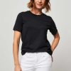 Women Drykorn Tops And Blouses | Kirani, Cotton T-Shirt Black