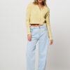 Women Abrand Jeans | Slouch, Mid Waist Loose Fit Non-Stretch Jeans Light Blue