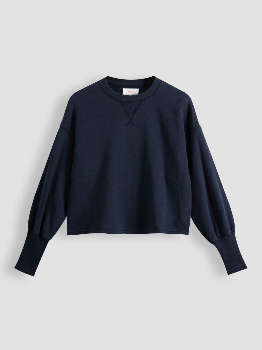 Women Xirena Sweaters And Cardigans | Kimble, Cotton Sweater Dark Blue