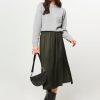 Women Modstrom Skirts | Flore, Viscose A-Line Skirt Dark Green