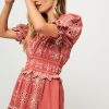 Women Sea New York Dresses And Tunics | Addie, Cotton/Linen Mix Dress With Embroidery Terracotta