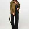 Women La Fee Maraboutee Blazers And Jackets | Ramsa, Woven Jacket With Quilted Pattern Olive Green