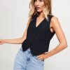 Women Co'Couture Blazers And Jackets | Vola, Viscose Mix Gilet Dark Blue