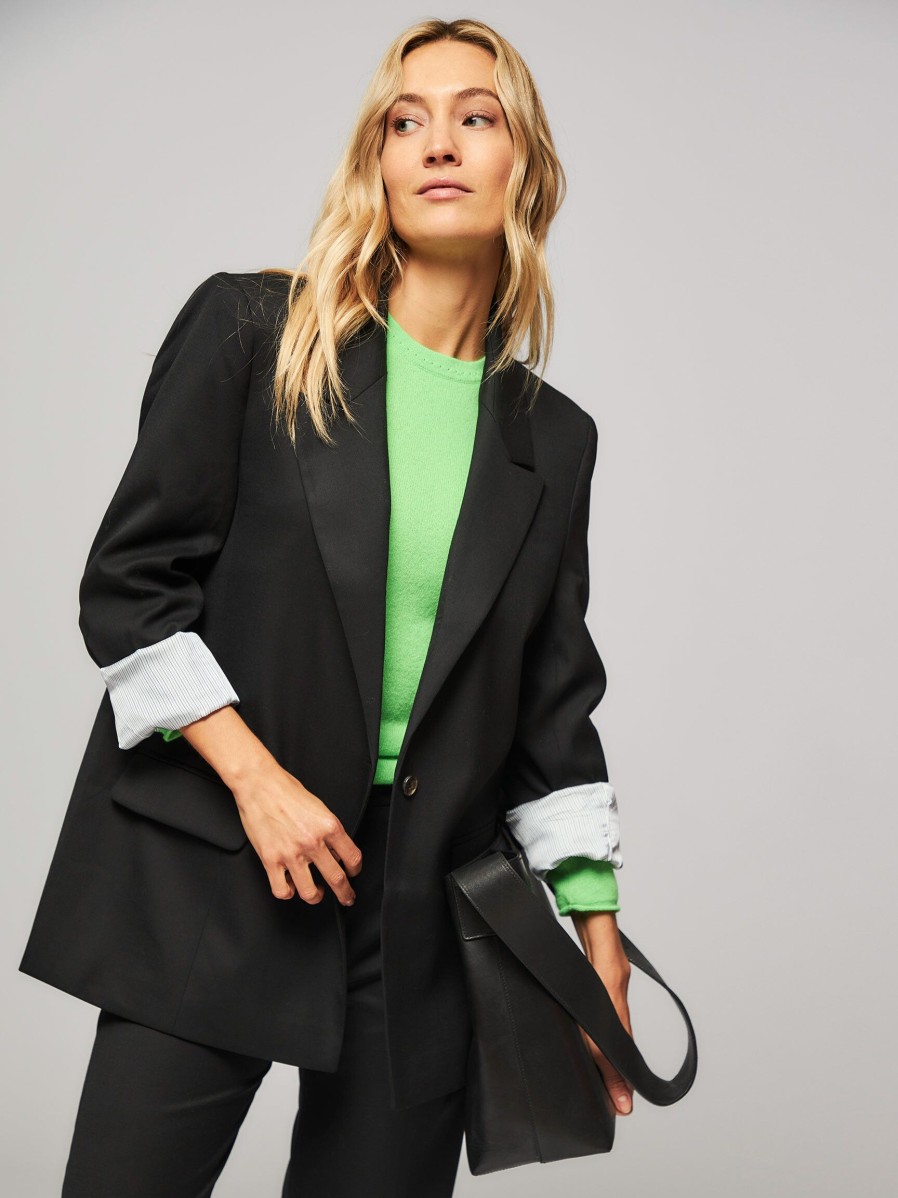 Women Munthe Blazers And Jackets | Sussima, Wool Mix Blazer Black