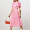 Women Rotate Birger Christensen Dresses And Tunics | Noon, Woven Dress With Sequins Pink