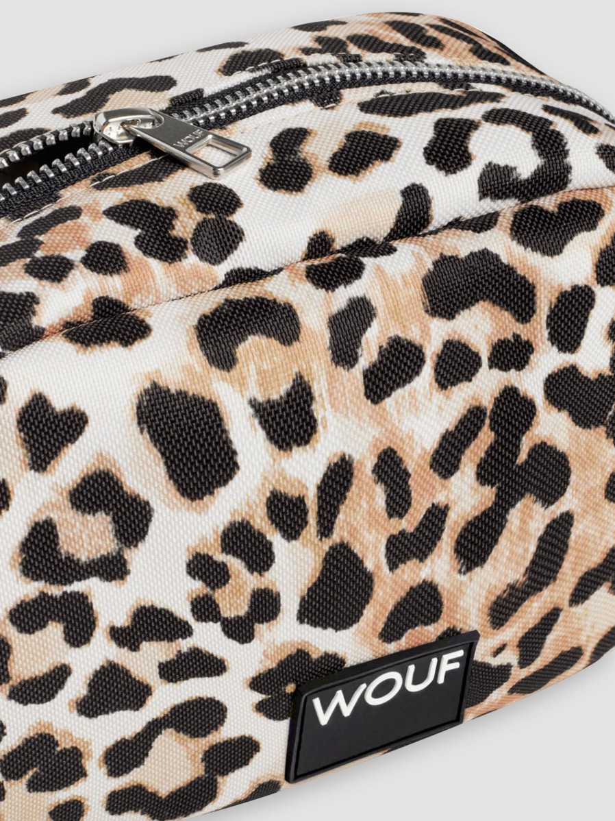 Women Wouf Bags | Cleo, Woven Make-Up Bag With Print Sand