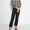 Women Baum und Pferdgarten Tops And Blouses | Merlina, Viscose Mix Top With Checkerd Pattern Black