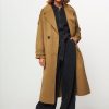 Women Yaya Outerwear | Wool Mix Coat Olive Green