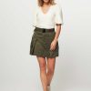 Women Co'Couture Skirts | Marshall, Cotton Mix Cargo Skirt Army