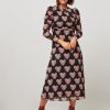 Women Fabienne Chapot Dresses And Tunics | Bella, Mesh Dress With Print Black