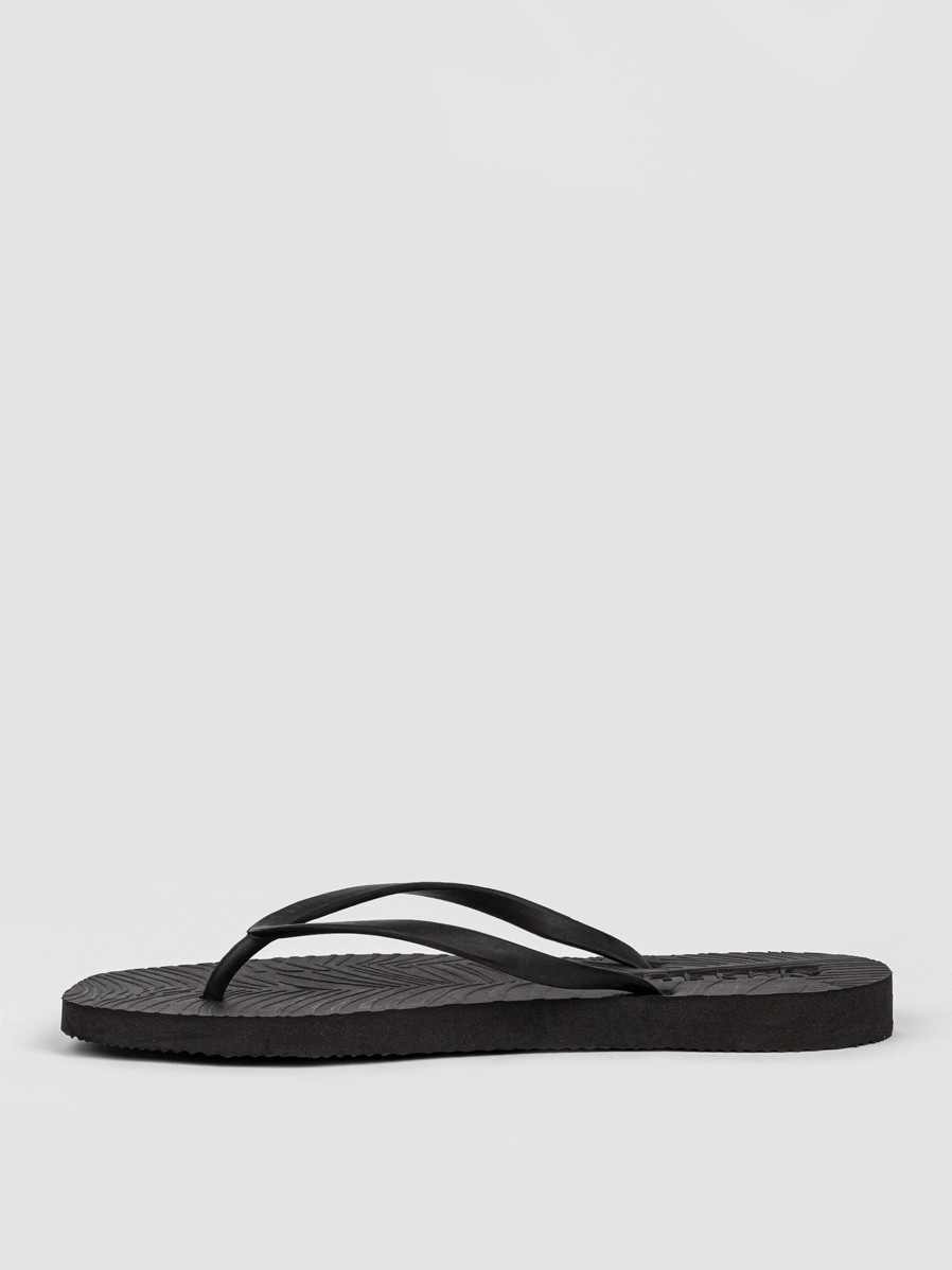 Women Sleepers Flip Flops | Tapered, Rubber Flip Flops Black