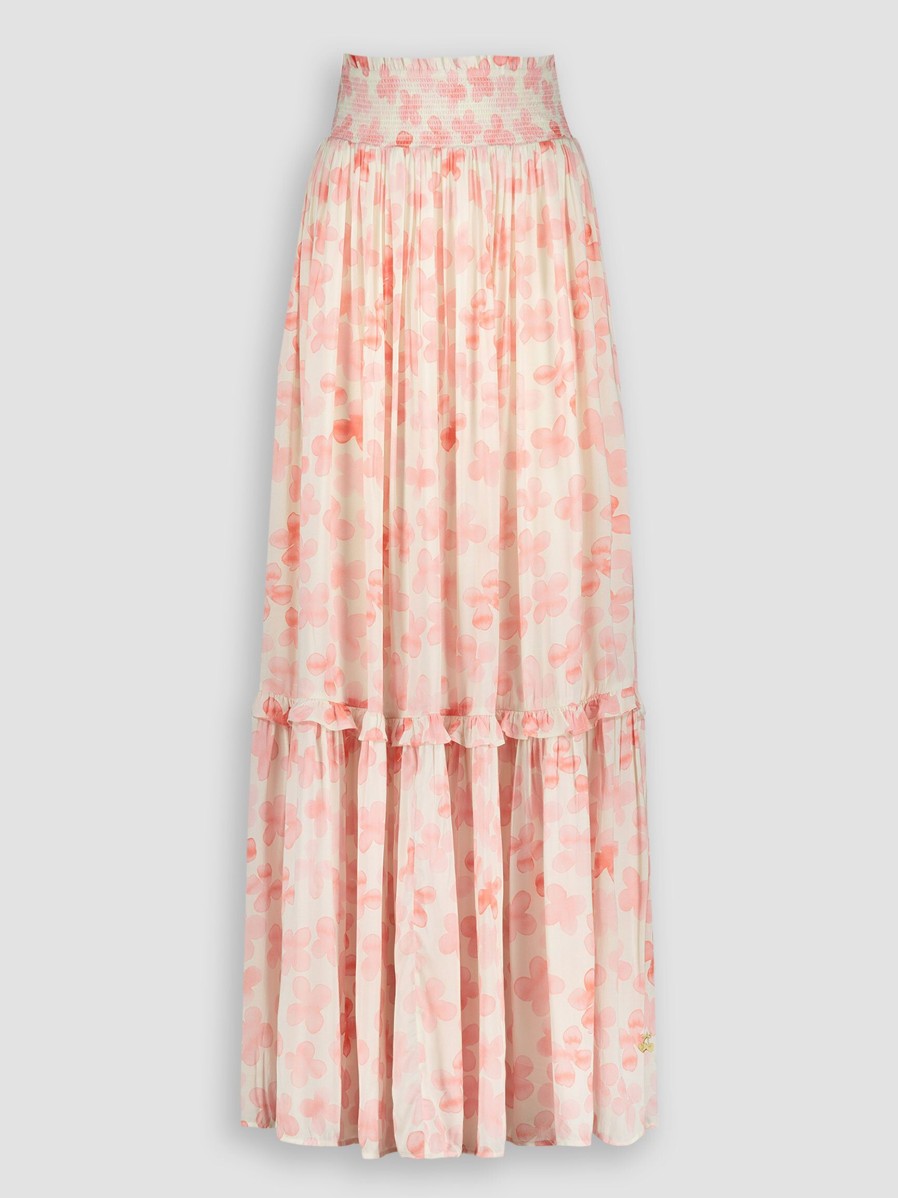 Women Fabienne Chapot Skirts | Maleva, Modal Skirt With Print Pink