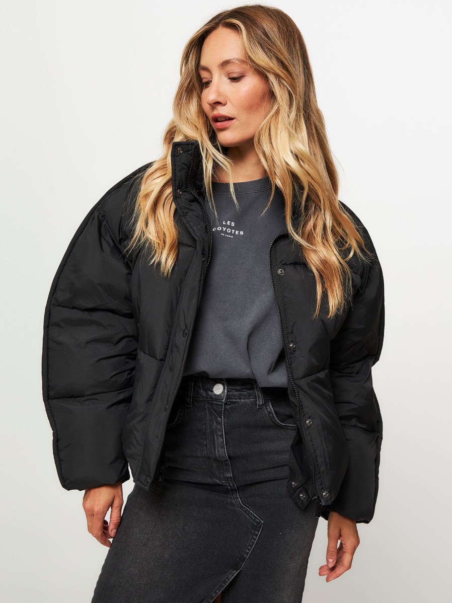 Women Les Coyotes de Paris Outerwear | Padded Jacket Black