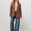 Women Louizon Blazers And Jackets | Babysham, Wool Mix Blazer With Checkered Pattern Sand