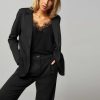 Women Alchemist Blazers And Jackets | Capri, Viscose Mix Blazer Black